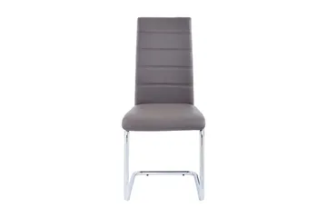 Aleia Matstol Konstläder 2-pack - Grå/Silver - Möbler - Matplats - Matstol & köksstol