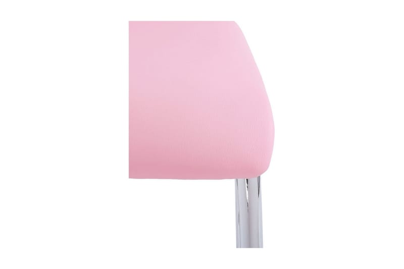 Aleia Matstol Konstläder 4-pack - Rosa/Krom - Möbler - Matplats - Matstol & köksstol