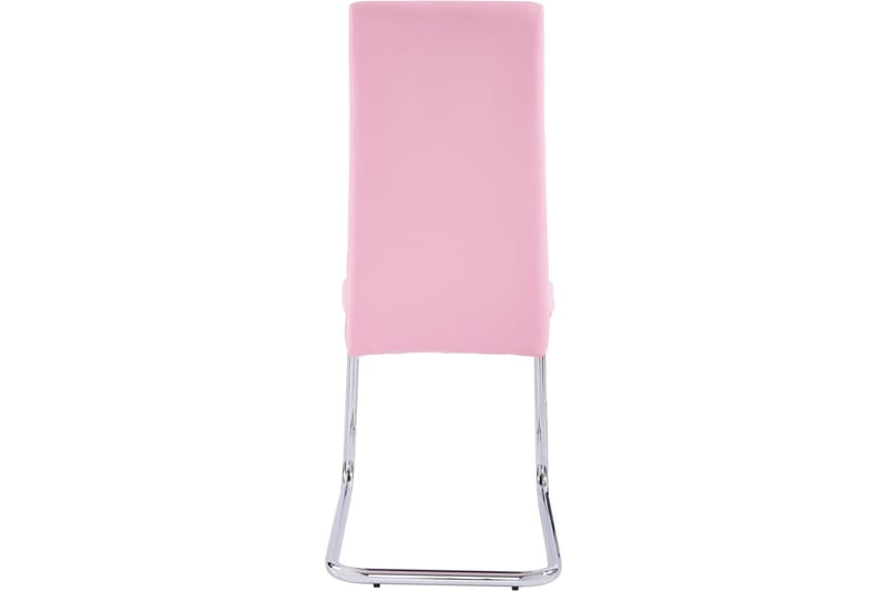 Aleia Matstol Konstläder 4-pack - Rosa/Krom - Möbler - Matplats - Matstol & köksstol