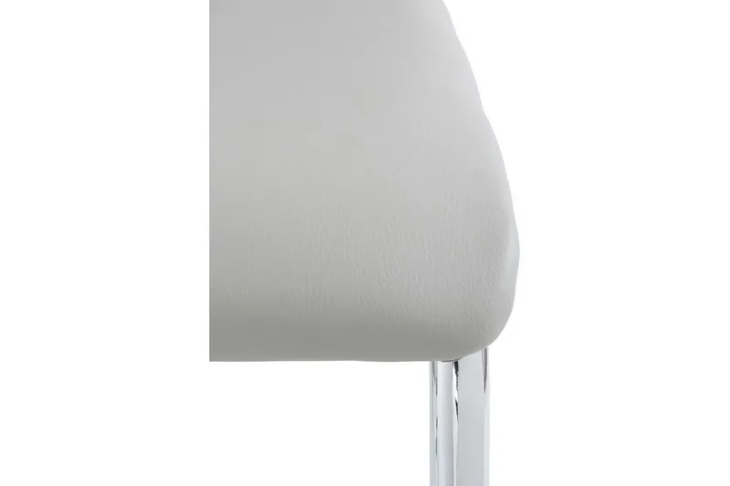 Aleia Matstol Konstläder 4-pack - Ljusgrå/Krom - Möbler - Matplats - Matstol & köksstol