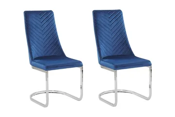 Altoona Matstol 2-pack - Sammet/Marinblå - Möbler - Matplats - Matstol & köksstol