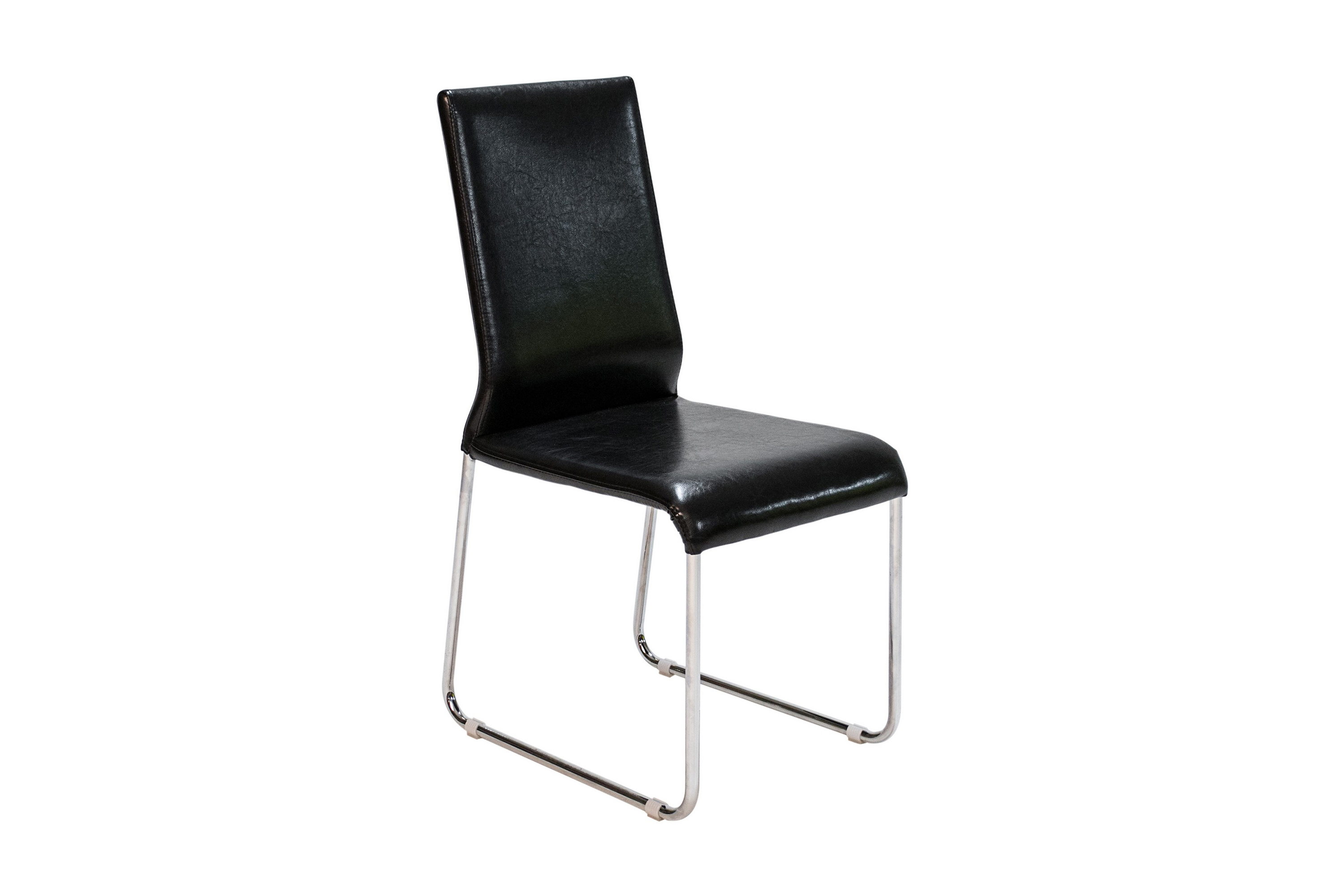 angie matstol konstläder svart/krom -