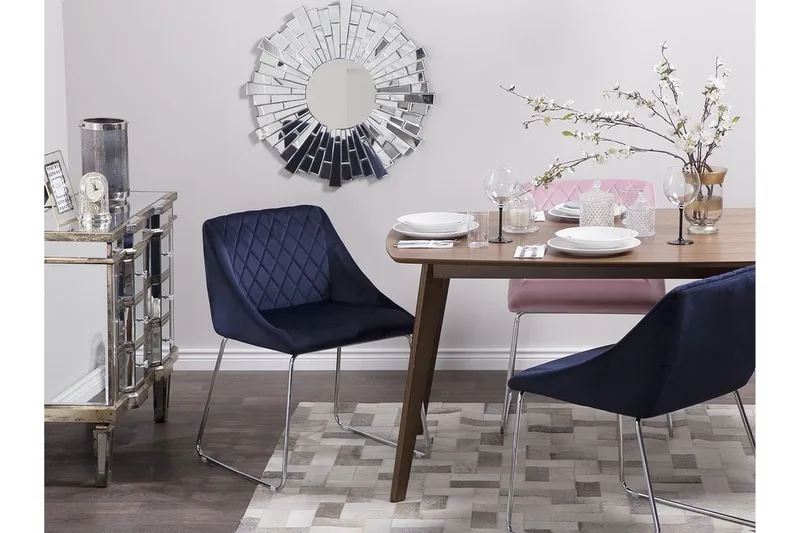 Arcata Stol Set Om 2 St - Blå - Möbler - Matplats - Matstol & köksstol