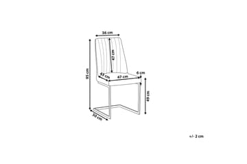 Arnia Matstol 2-pack - Sammet/Grå - Möbler - Matplats - Matstol & köksstol