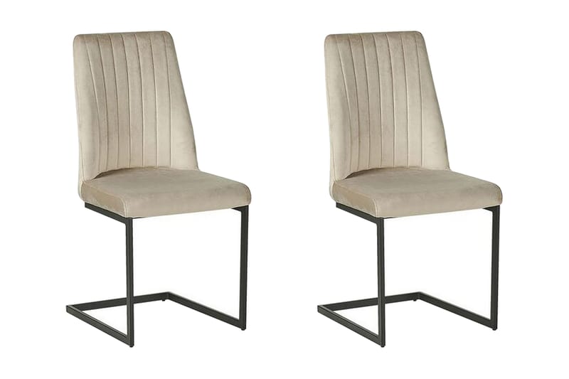 Arnia Matstol 2-pack - Sammet/Grå - Möbler - Matplats - Matstol & köksstol