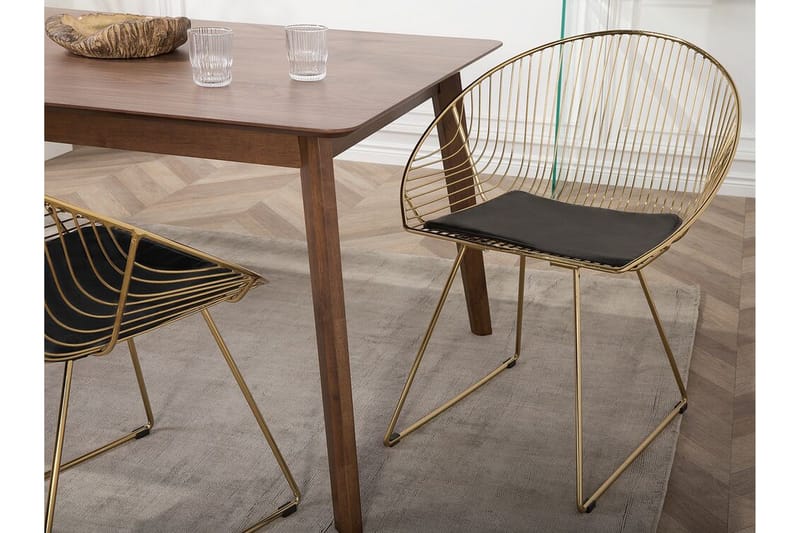 Aurora Stol Set Om 2 St - Guld - Möbler - Matplats - Matstol & köksstol
