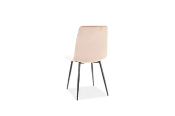 Axarnes Matstol - Sammet/Beige/Svart - Möbler - Matplats - Matstol & köksstol
