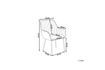 Axson Stol 2-Pack Sammet - Grön - Möbler - Matplats - Matstol & köksstol