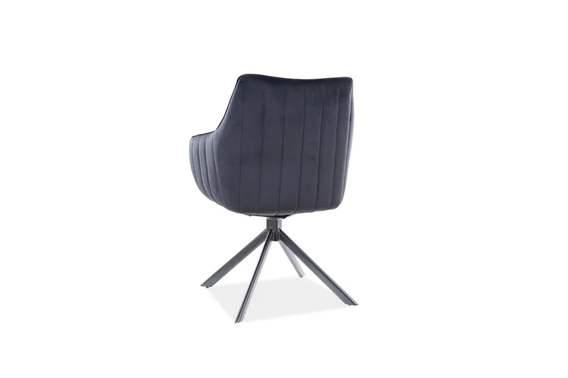 Azaila Karmstol Snurrbar - Sammet/Svart - Möbler - Matplats - Matstol & köksstol