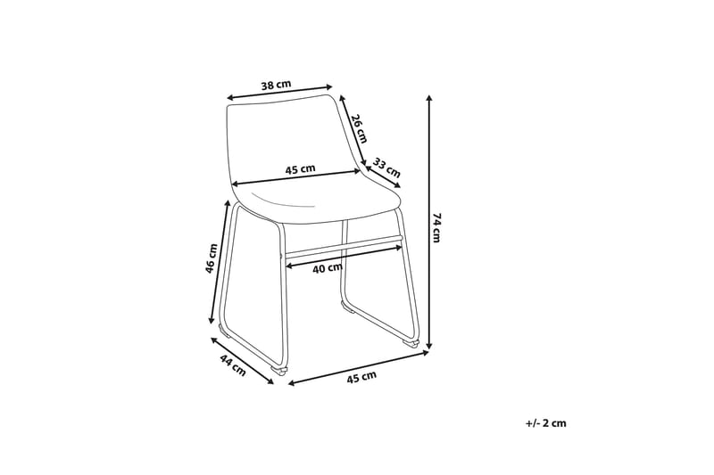Batavia Stol Set Om 2 St - Grå - Möbler - Matplats - Matstol & köksstol