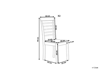 Battersby Matstol 2-pack - Vit/Ljust Trä - Möbler - Matplats - Matstol & köksstol