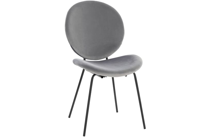Bearvalley Matstol - Sammet/Grå/Svart - Möbler - Matplats - Matstol & köksstol