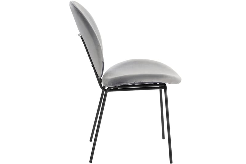 Bearvalley Matstol - Sammet/Grå/Svart - Möbler - Matplats - Matstol & köksstol