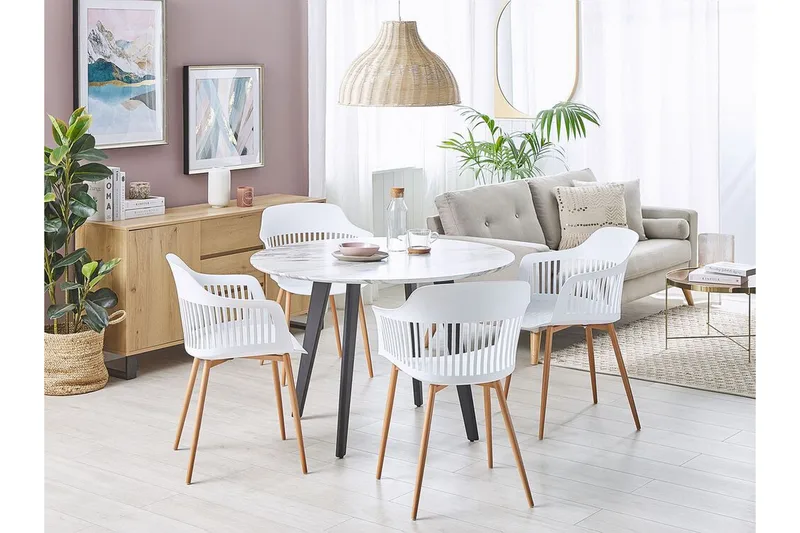 Bereca Matstol 2-pack - Vit - Möbler - Matplats - Matstol & köksstol