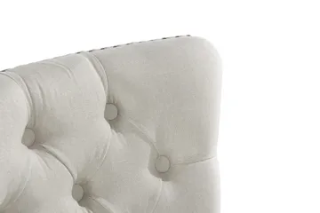 Bergviken Matstol & Köksstol i Tyg med Vita Träben - Beige - Möbler - Matplats - Matstol & köksstol