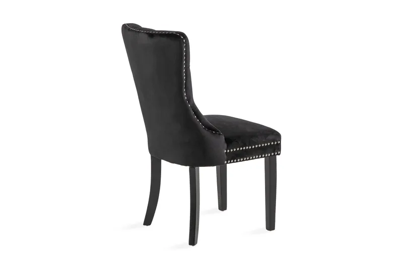 Bergviken Matstol Sammet - Svart / Trä - Möbler - Matplats - Matstol & köksstol