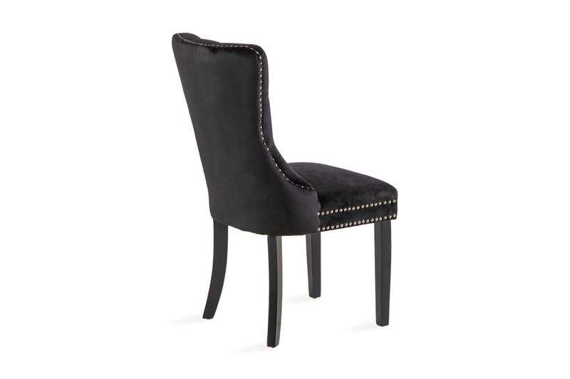 Bergviken Matstol Sammet - Svart / Trä - Möbler - Matplats - Matstol & köksstol