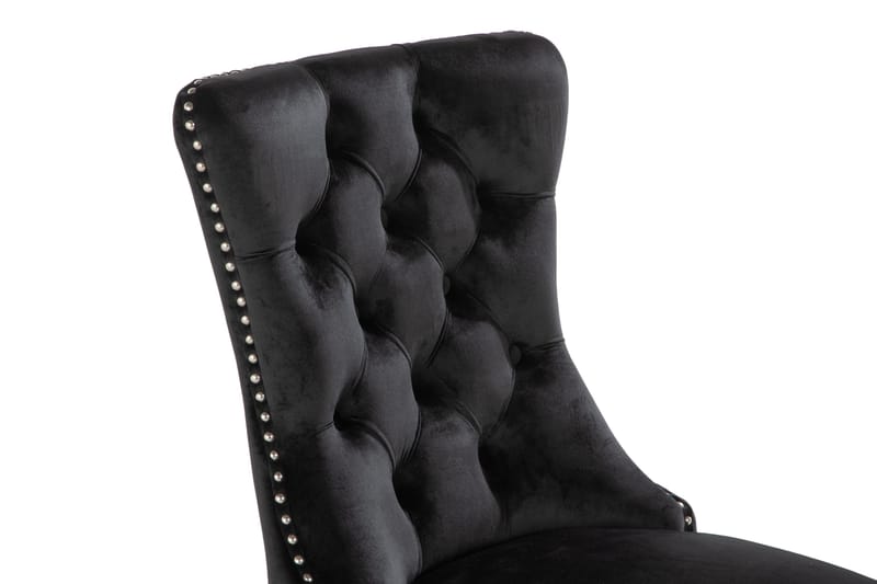 Bergviken Matstol Sammet - Svart / Trä - Möbler - Matplats - Matstol & köksstol