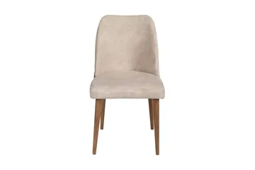 Berriaren Matstol i Tyg med Träben - Ljusbeige - Möbler - Matplats - Matstol & köksstol