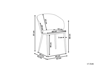 Blaykee Matstol 2-pack - Vit - Möbler - Matplats - Matstol & köksstol