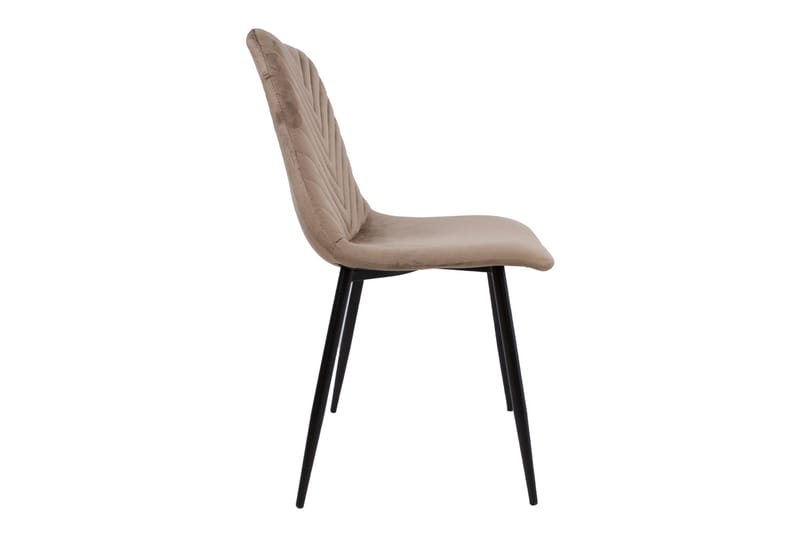 Brie Stol Beige Sammet - Möbler - Matplats - Matstol & köksstol