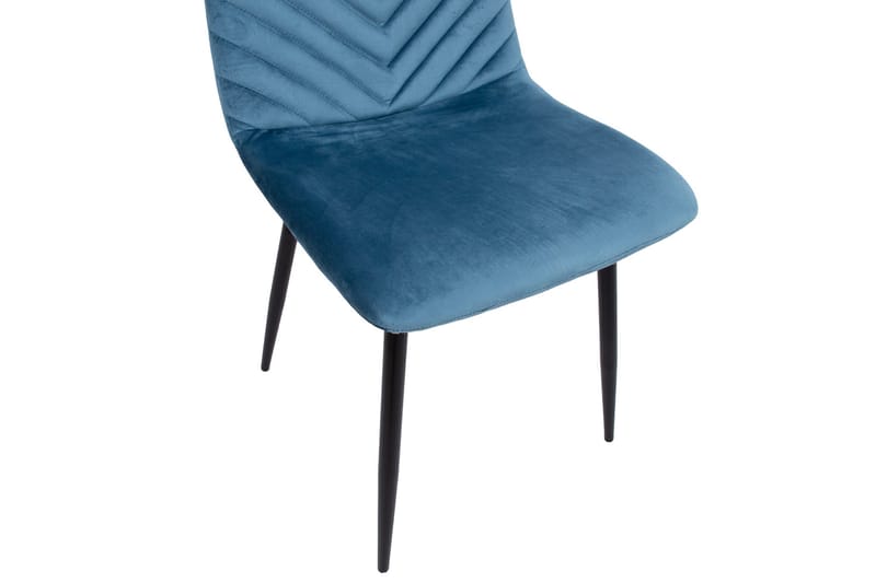 Brie Stol Blå Sammet - Möbler - Matplats - Matstol & köksstol