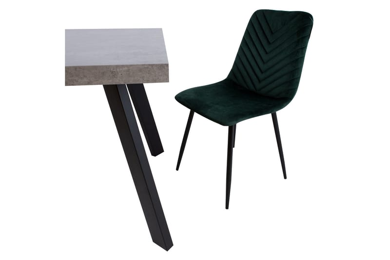 Brie Stol Mörkgrå Sammet - Möbler - Matplats - Matstol & köksstol