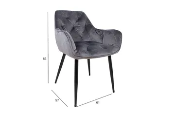 Brita Stol 61x57x83 cm Grå - Möbler - Matplats - Matstol & köksstol