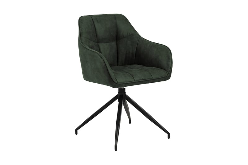 BRODHEAD Karmstol Spindelben Grön/Matt Svart - Möbler - Matplats - Matstol & köksstol