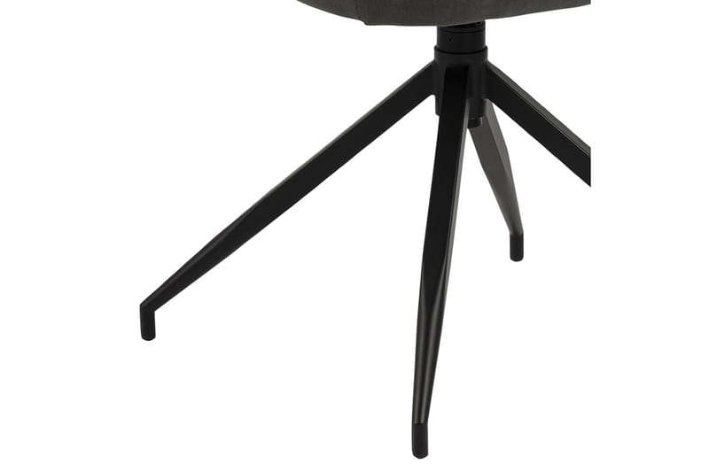 BRODHEAD Karmstol Spindelben Mörkgrå/Matt Svart - Möbler - Matplats - Matstol & köksstol