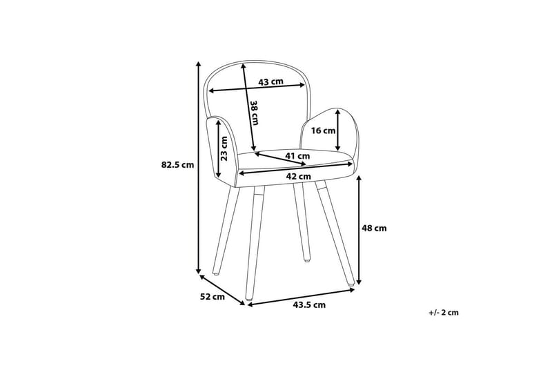 Brookville Stol Set Om 2 St - Grå - Möbler - Matplats - Matstol & köksstol