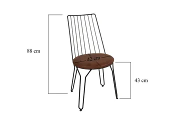 Bruveri Matstol i Konstläder - Brun - Möbler - Matplats - Matstol & köksstol