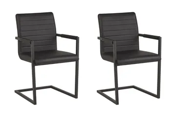 Buford Matstol 2-pack - Konstläder/Svart - Möbler - Matplats - Matstol & köksstol