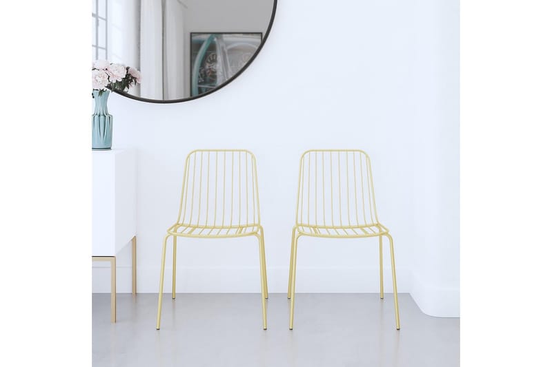 Caden Matstol Guld 2-pack - Dorel Home - Möbler - Matplats - Matstol & köksstol