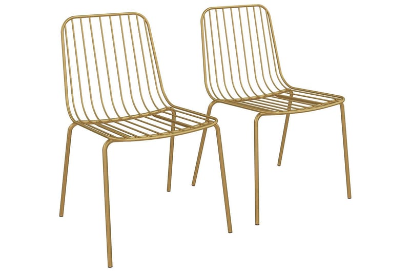 Caden Matstol Guld 2-pack - Dorel Home - Möbler - Matplats - Matstol & köksstol