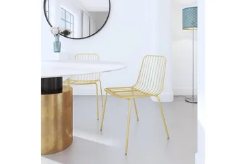 Caden Matstol Guld 2-pack - Dorel Home - Möbler - Matplats - Matstol & köksstol