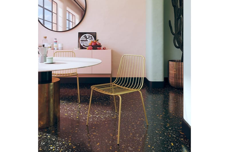 Caden Matstol Guld 2-pack - Dorel Home - Möbler - Matplats - Matstol & köksstol