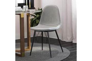 Calvin Matstol Grå 2-pack - Dorel Home - Möbler - Matplats - Matstol & köksstol