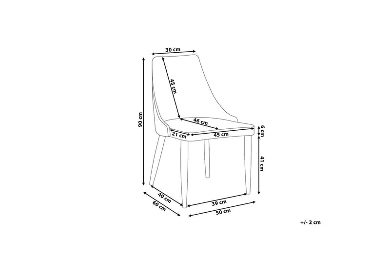 Camino Stol Set Om 2 St - Grå - Möbler - Matplats - Matstol & köksstol