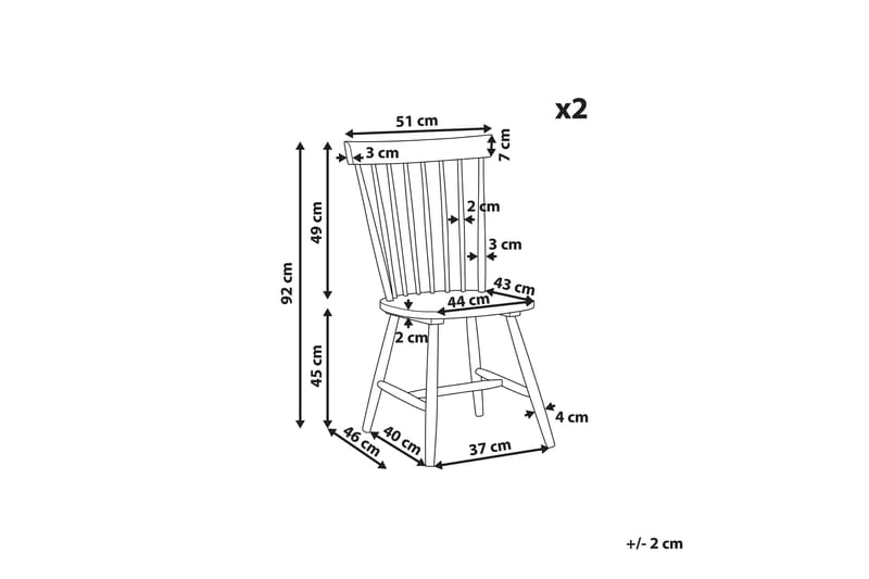 CELLES Matstol 2-pack Vit - Möbler - Matplats - Matstol & köksstol