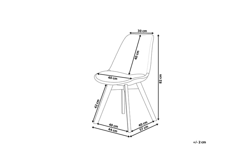 CENISEROS Stolar 2-Pack Grå - Möbler - Matplats - Matstol & köksstol