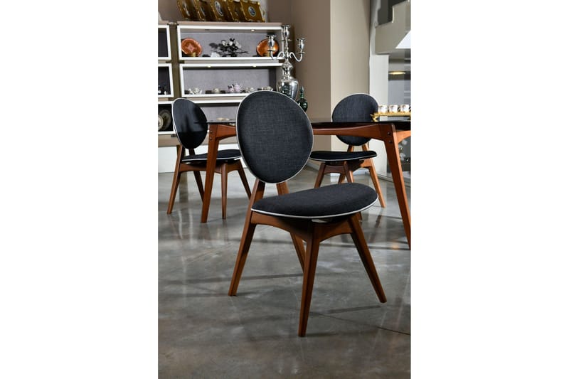 Charbel Matstol - Valnöt/Antracit - Möbler - Matplats - Matstol & köksstol