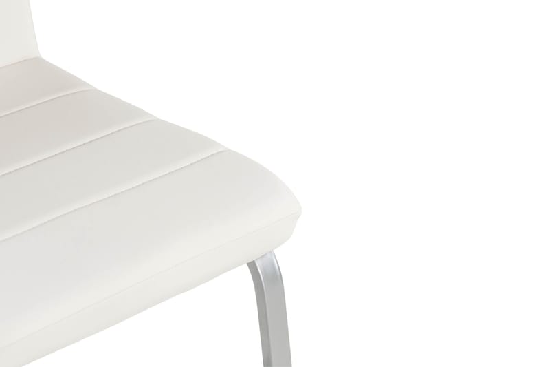 Cibus Matstol & Köksstol i Konstläder med Kromben - Vit - Möbler - Matplats - Matstol & köksstol