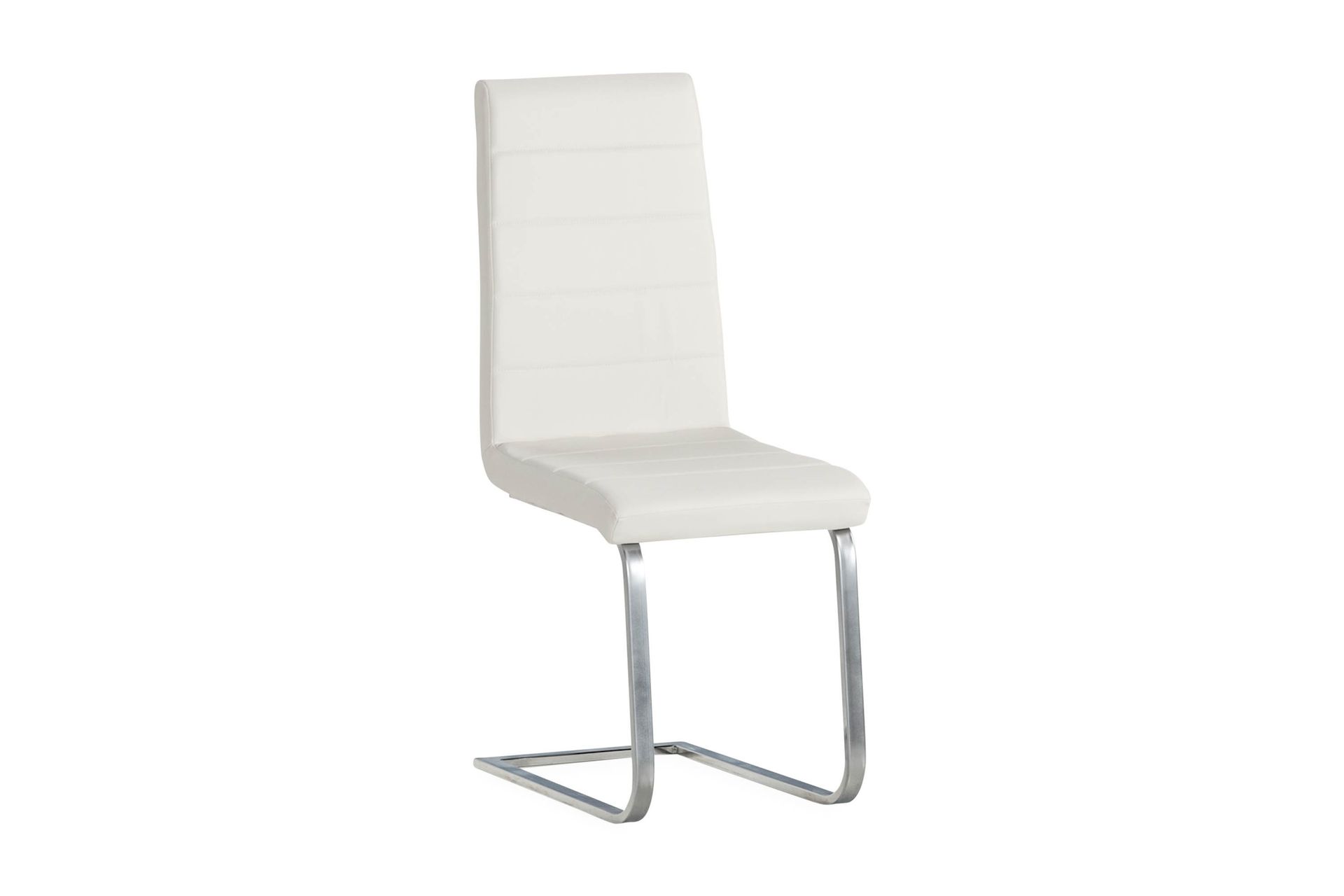 cibus matstol konstläder - vit/krom