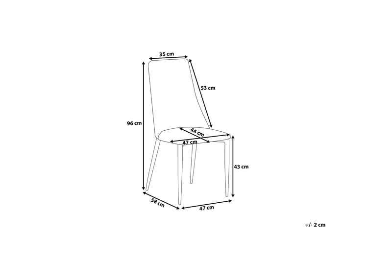Clayton Stol Set Om 2 St - Svart - Möbler - Matplats - Matstol & köksstol