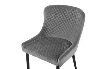 Colino Stol 2-Pack Sammet - Grå - Möbler - Matplats - Matstol & köksstol