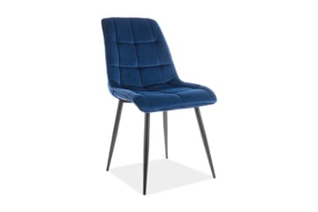 COOTER Matstol 4-pack Sammet/Blå