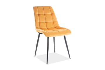 COOTER Matstol 4-pack Sammet/Gul