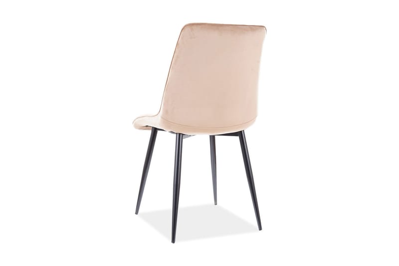 COOTER Matstol Sammet/Beige/Svart - Möbler - Matplats - Matstol & köksstol