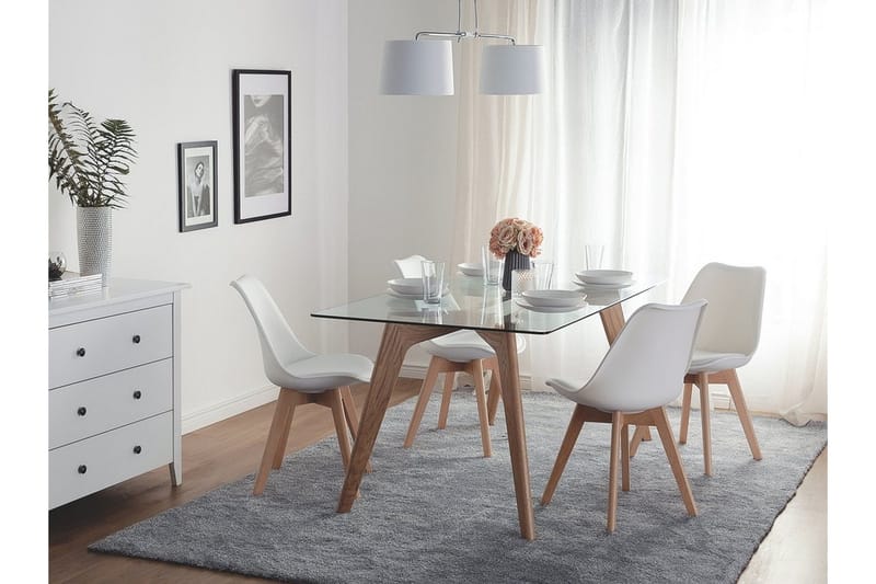 Dakota Ii Stol Set Om 2 St - Vit/brun - Möbler - Matplats - Matstol & köksstol
